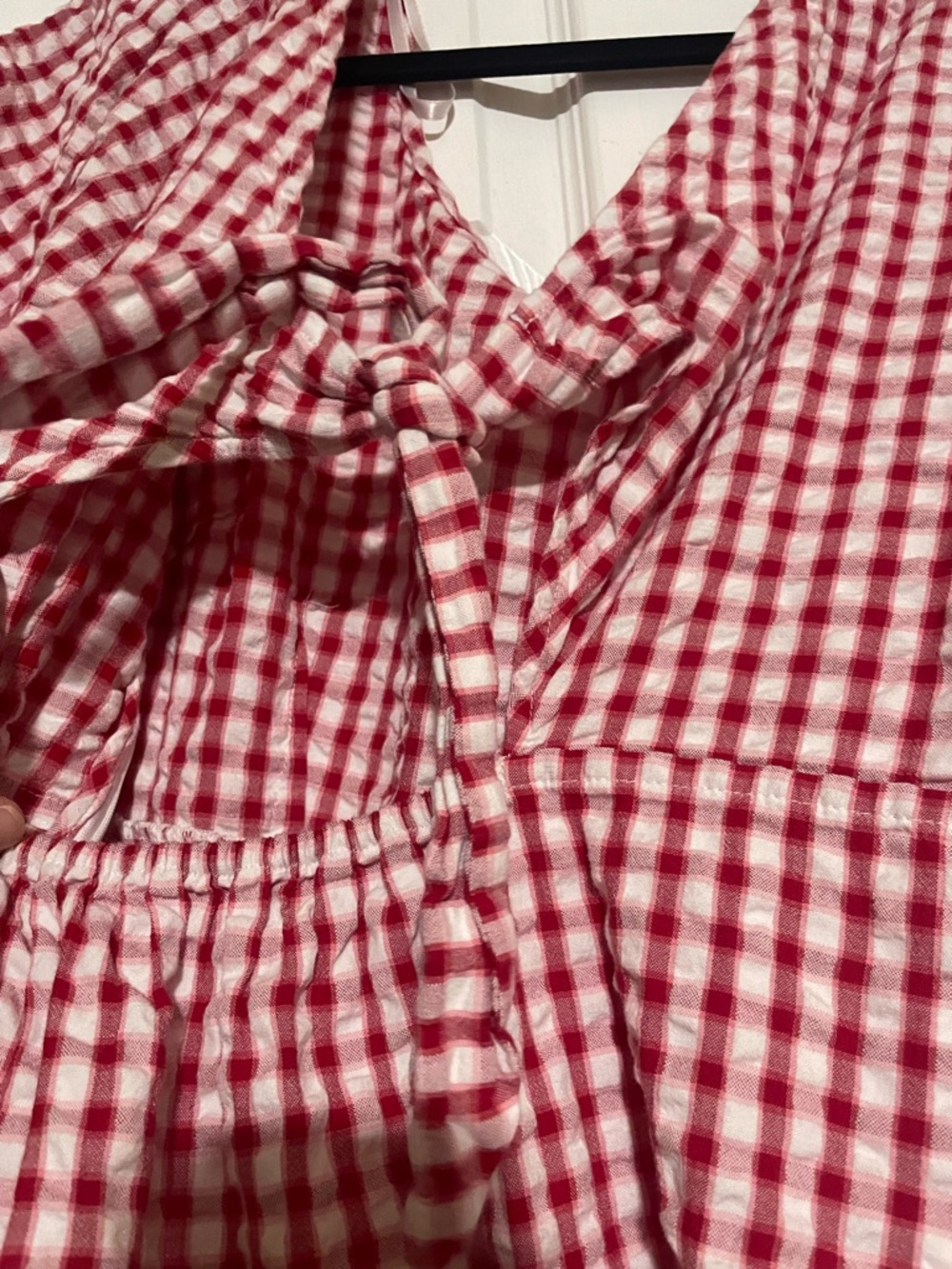 Loft Red Gingham Dress - Picture 3 of 6